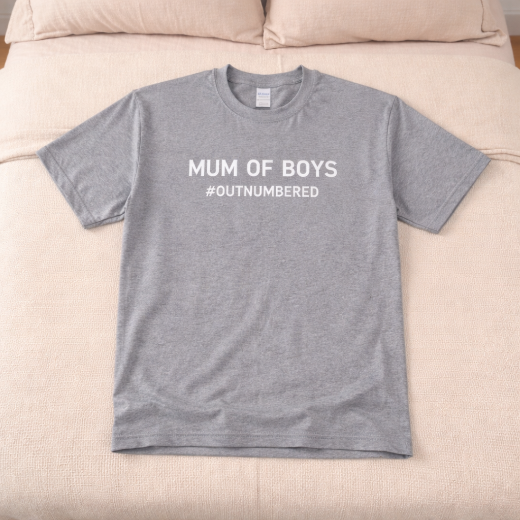 Mum of Boys 'Outnumbered' T-Shirt